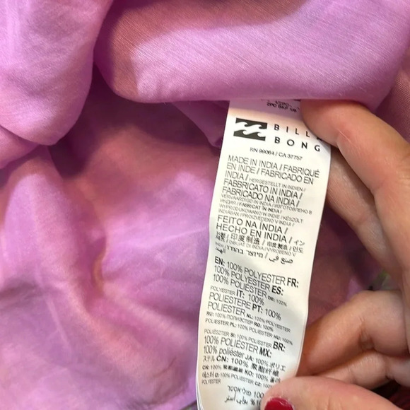 Billabong Salty Blonde Sweetest Ever Baby Doll Crop Top in Lovin Lilac size S - Picture 12 of 15